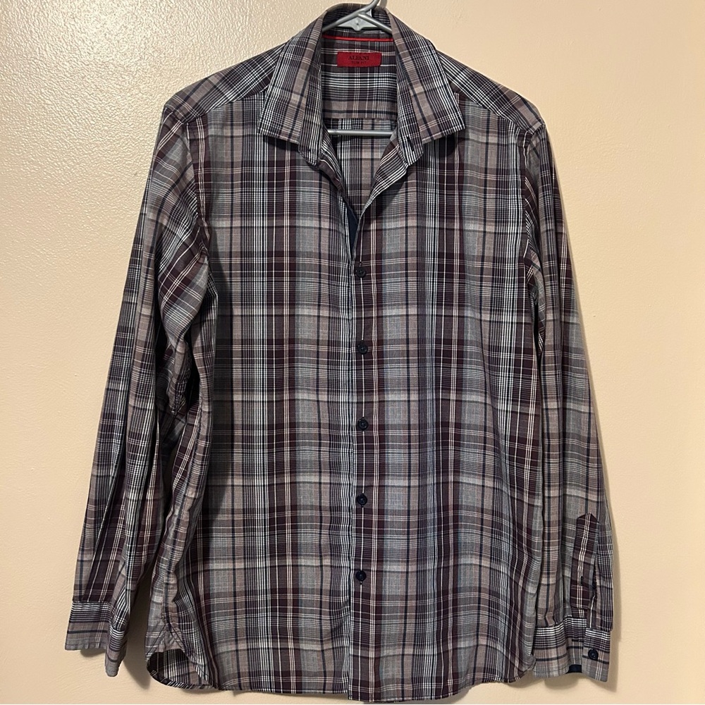 Alfani Men's Multicolor Plaid Button-Down Shirt